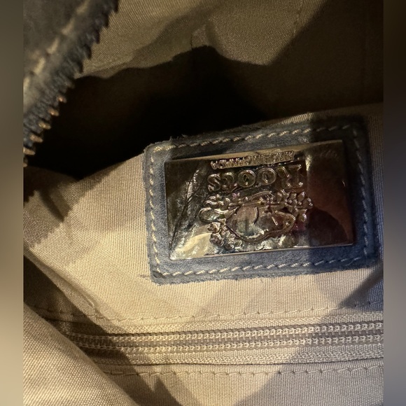 Roots Genuine Leather Shoulder Bag Made In CANADA Vintage 12"x11" - Picture 6 of 12